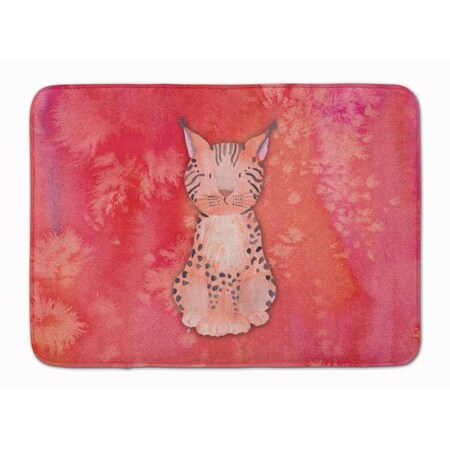 Carolines Treasures Lynx Watercolor Machine Washable Memory Foam Mat BB7397RUG